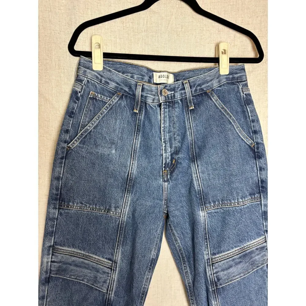 Agolde Cooper Cargo Blue Jeans Regulation Sz. 28